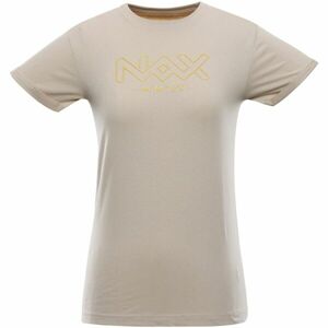 NAX JULEPA Dámske tričko, béžová, veľkosť S