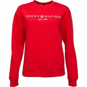 Tommy Hilfiger MDRN REG CORP LOGO C-NK SWTSHRT Dámska mikina, červená, veľkosť M