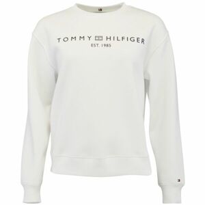 Tommy Hilfiger CHEST LOGO CREW NECK Dámska mikina, biela, veľkosť M