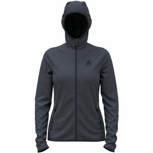 Odlo ROY MID LAYER HOODY Dámska flísová mikina, tmavo sivá, veľkosť L