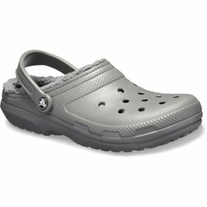 Crocs CLASSIC FUZZ LINED CLOG Unisex nazúvacia obuv, sivá, veľkosť 39/40