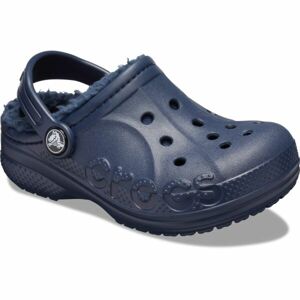 Crocs BAYA LINED CLOG K Detské šľapky, tmavo modrá, veľkosť 28/29