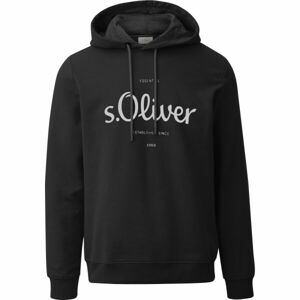 s.Oliver RL SWEATSHIRT NOOS Mikina s kapucňou, čierna, veľkosť S