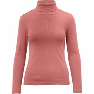 s.Oliver RL T-SHIRT LONG SLEEVE POLO NECK NOOS Tričko s dlhým rukávom, ružová, veľkosť 38