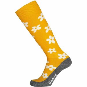 BARTS SKISOCK FLOWER Ponožky na lyže, žltá, veľkosť