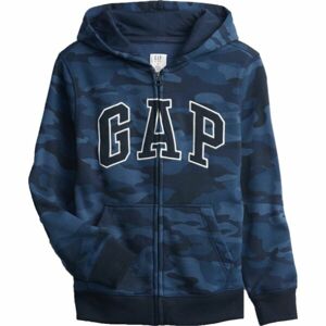 GAP FULLZIP LOGO Chlapčenská mikina, tmavo modrá, veľkosť S