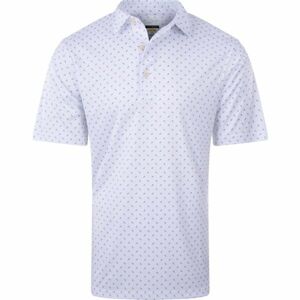 GREGNORMAN ML 75 TEE PRINT POLO Pánske golfové polo tričko, biela, veľkosť M