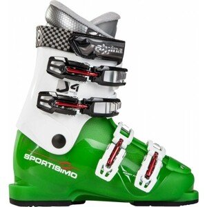 Alpina J4 zelená 23 - Detské lyžiarske topánky